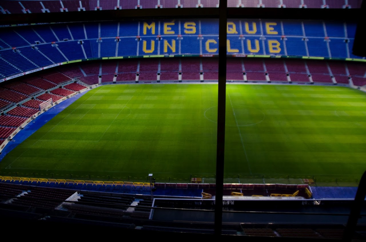 FC Barcelona Camp Nou from the press box