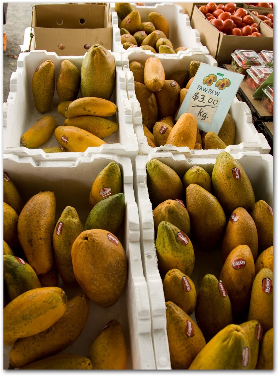 Mangoes and papayas