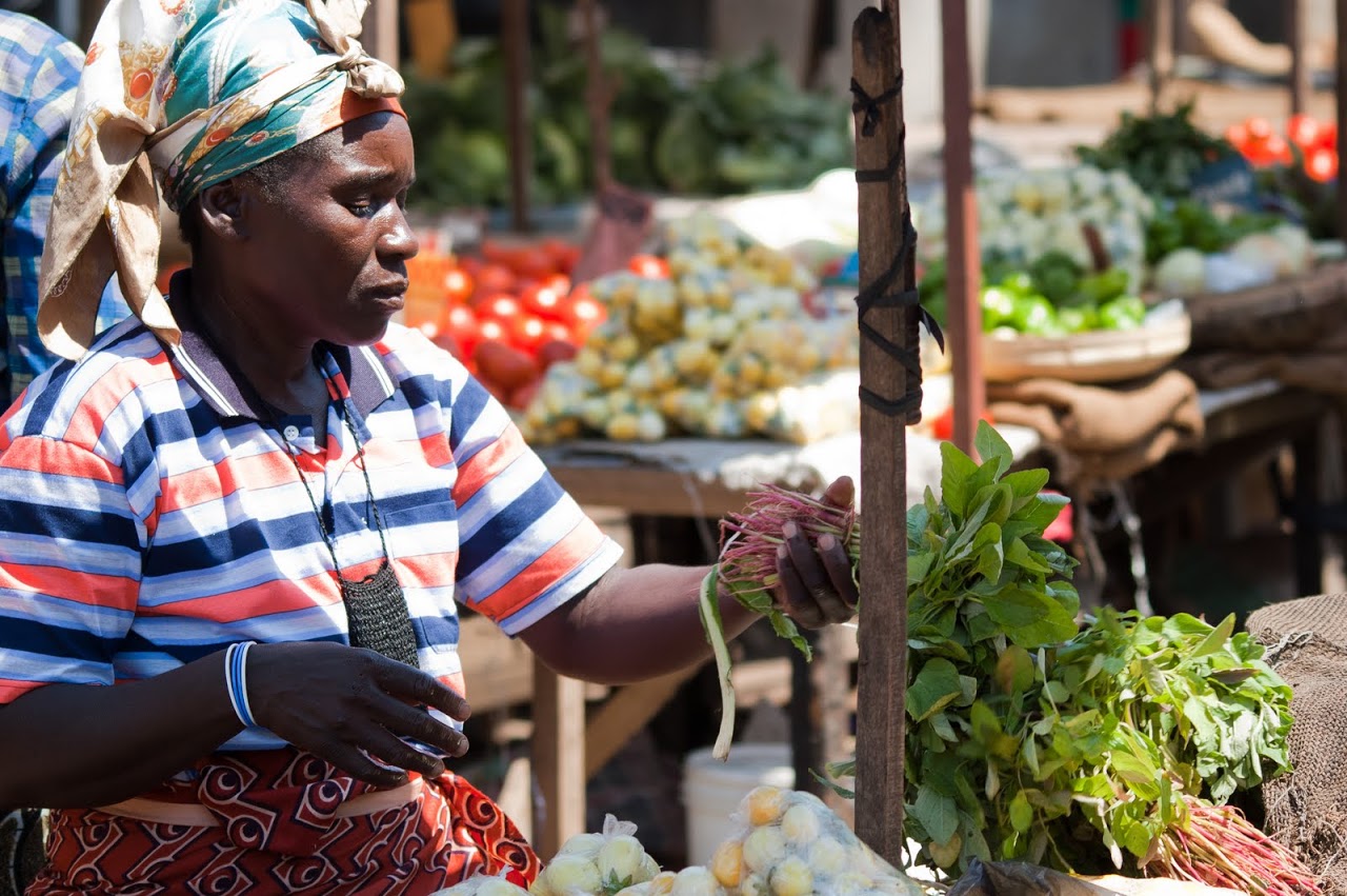 Woman at Zambian Market