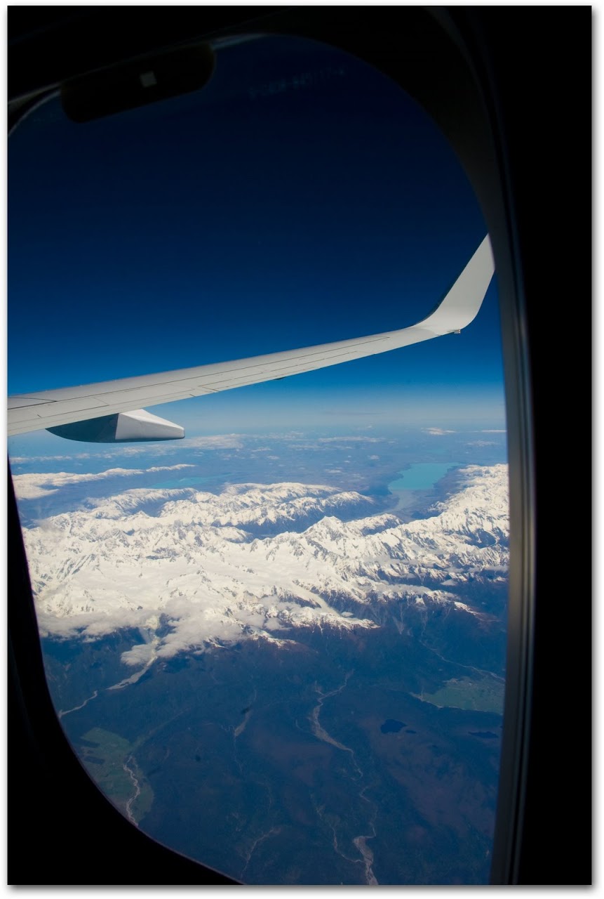 New Zealand Western Alps by plane
