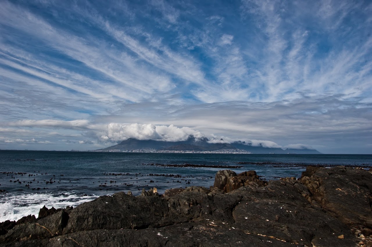 View of Cape Town from Robbens Island