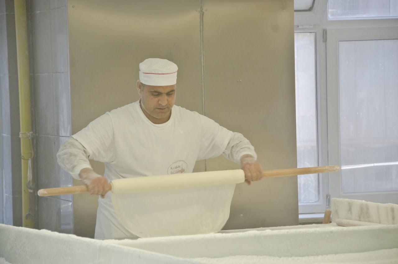 Making baklava dough