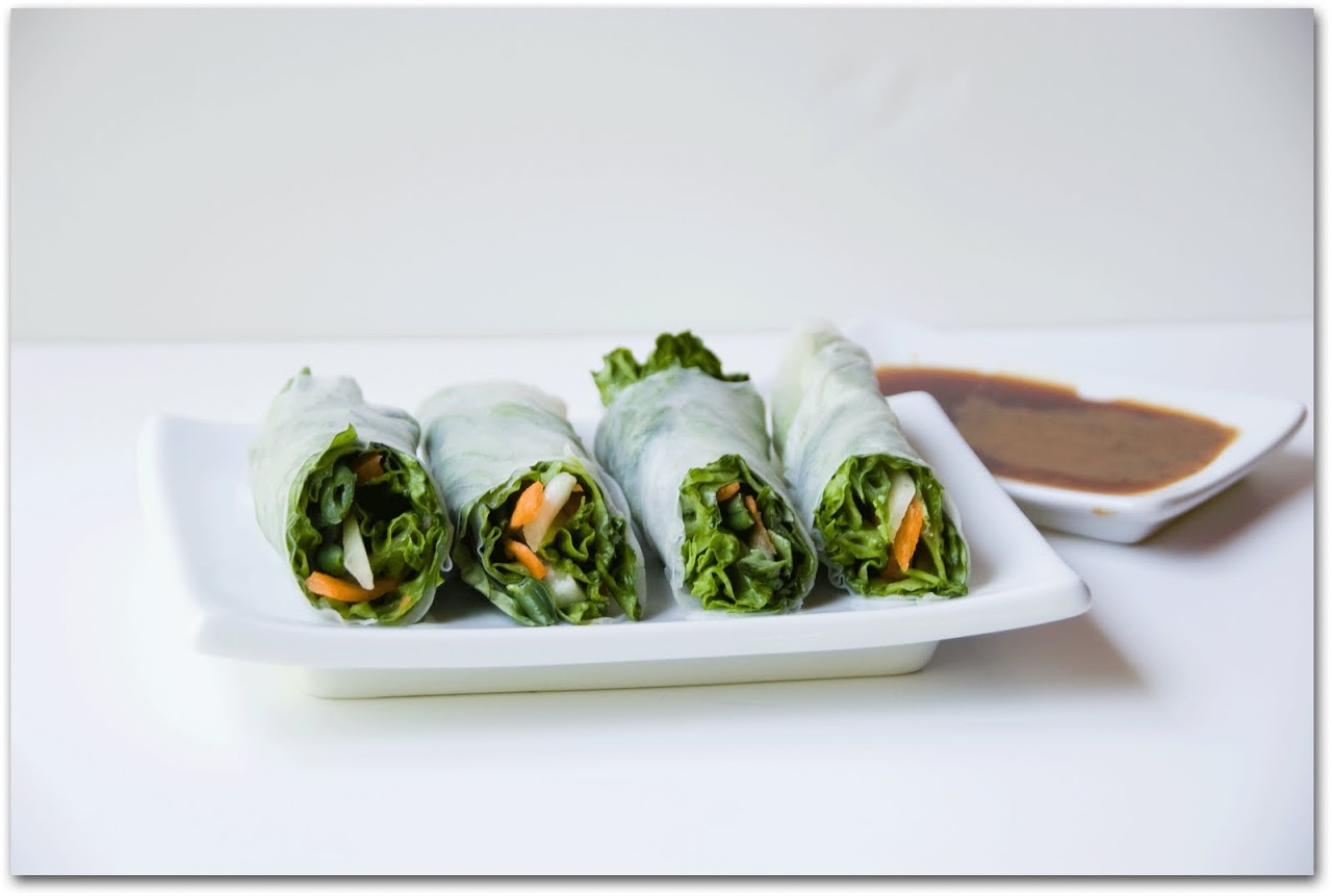 Summer rolls with dipping sauce