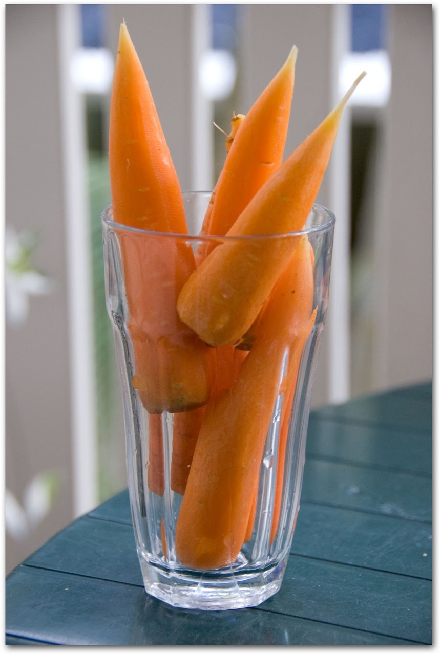 Carrots in a glass