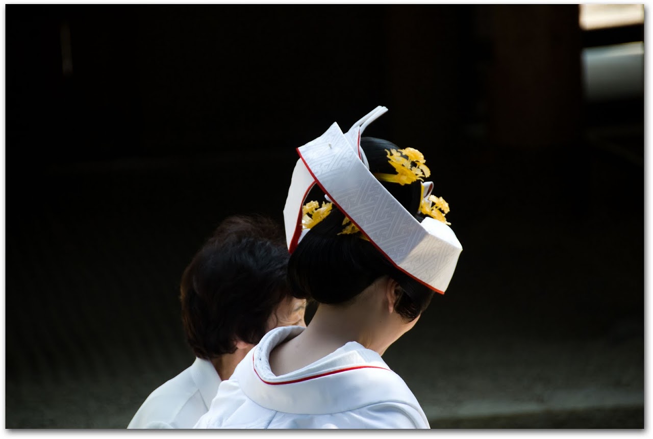 Bride at Kasuga Shrine, Nara