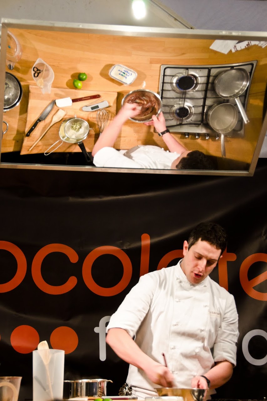 Chef at chocolate festival