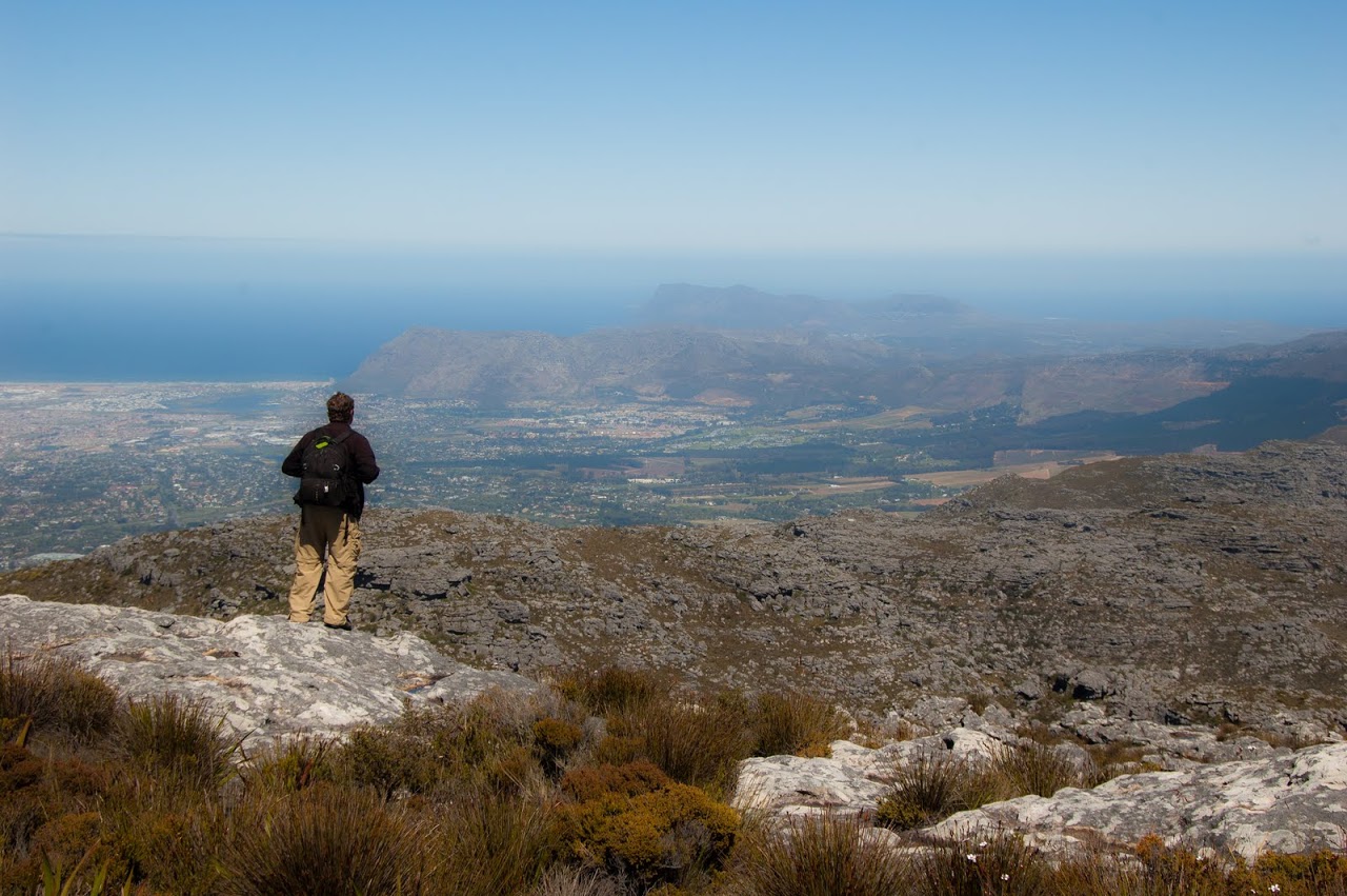 Patrick standing at the top of Table Mountain