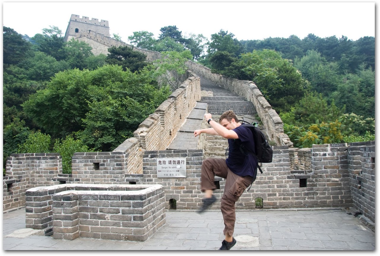 Patrick on the Great Wall of China