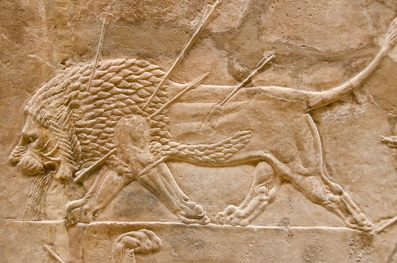 Assyrian carving