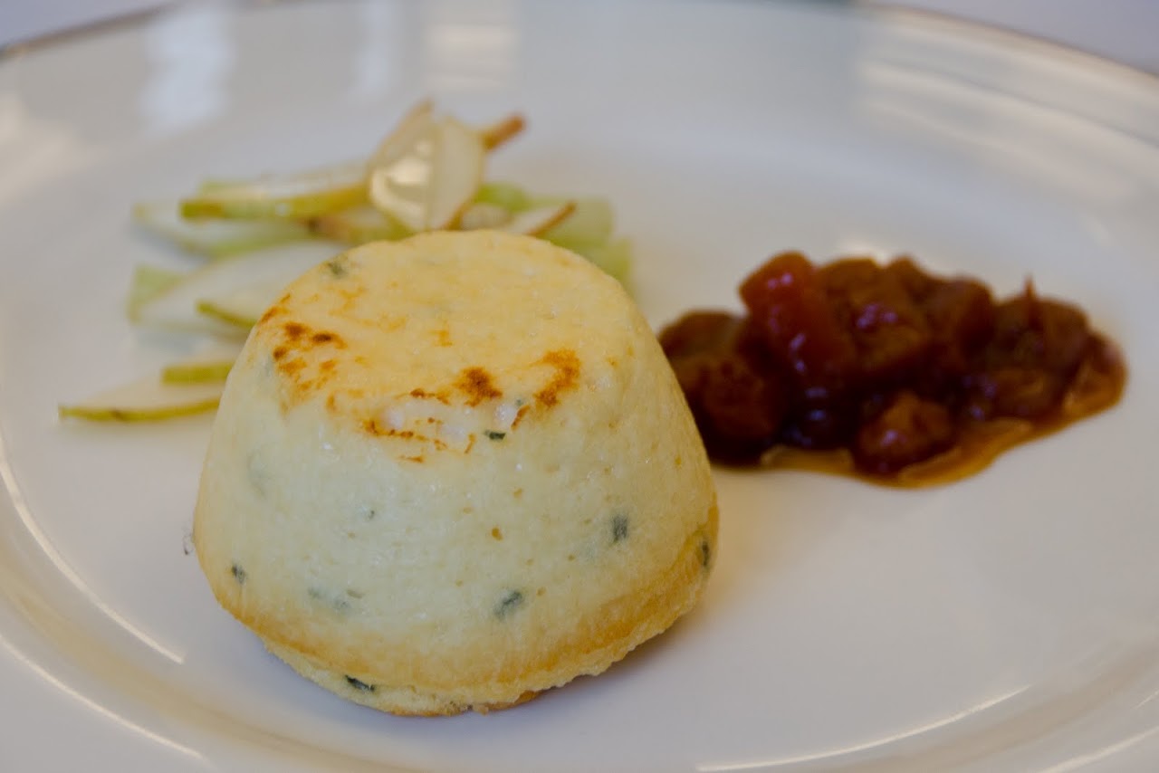 Cheese souffle at Fortnum & Masons