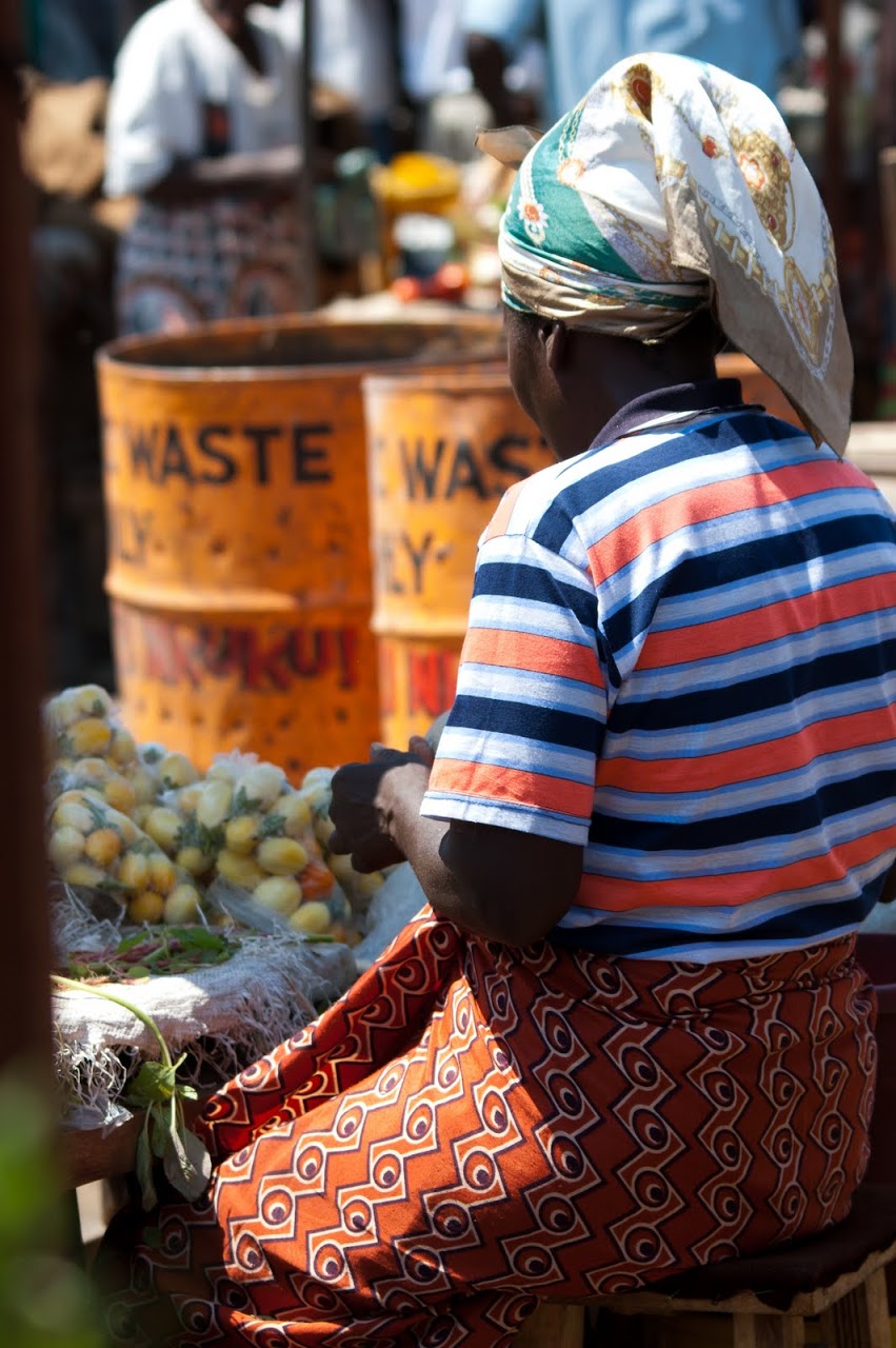 Woman at Zambian market