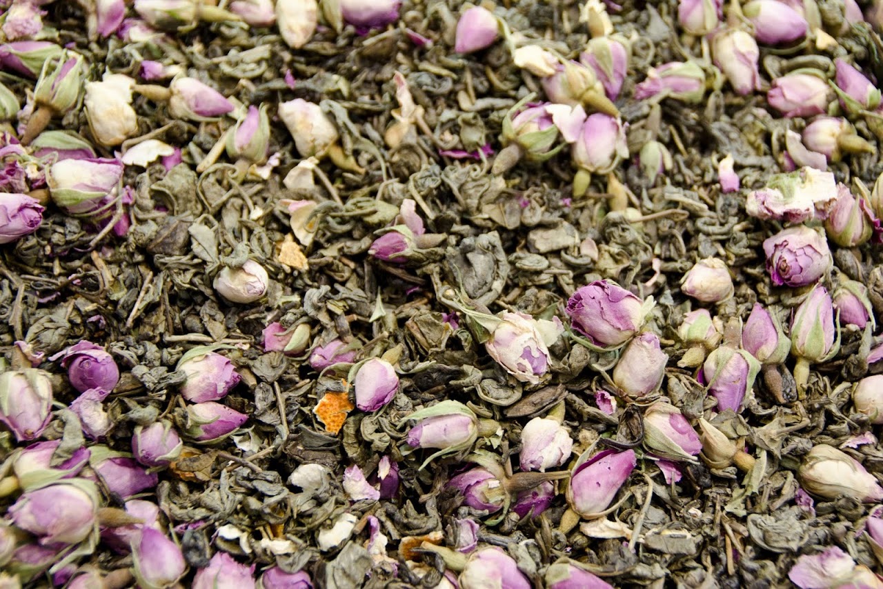 Rose tea at the Spice Bazaar