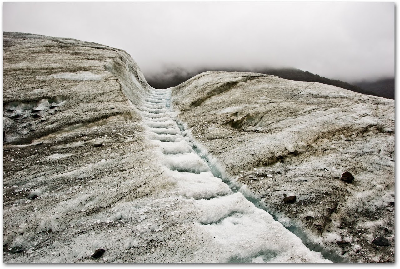 Steps in Fox Glacier