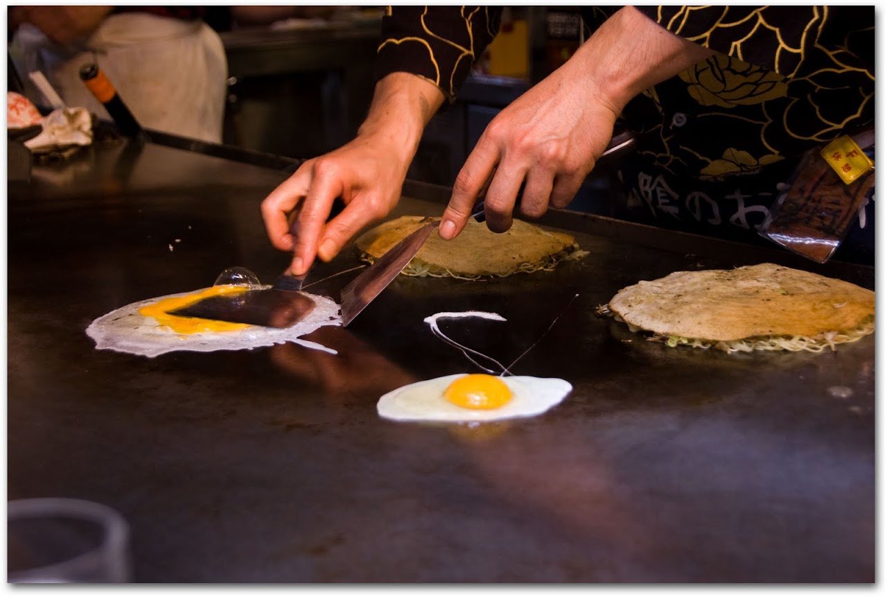 Omelet from okonomiyaki