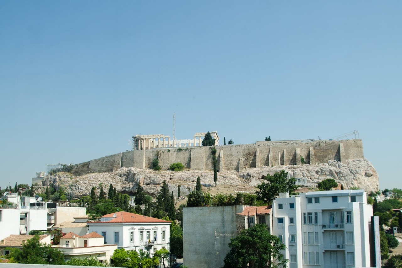 View of the Acropolis from the Acropolis museum